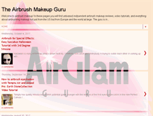 Tablet Screenshot of airbrushmakeupguru.com